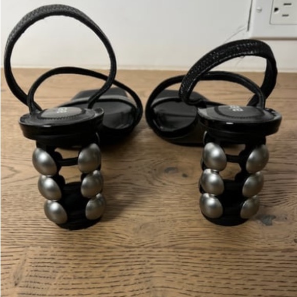 ALEXANDER WANG embellished block strappy sandals size 36 - Picture 4 of 6